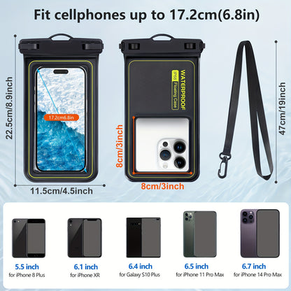 Waterproof Floating Phone Case – IPX8 Pouch with Lanyard