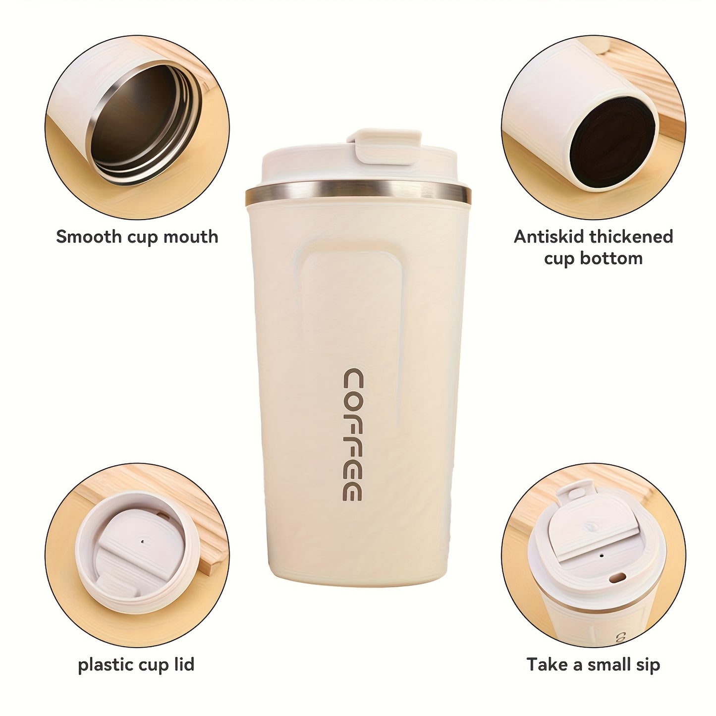 Insulated Stainless Steel Travel Mug – Leakproof Flask