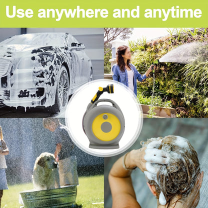 20m Portable Garden Hose Reel with Spray Nozzle