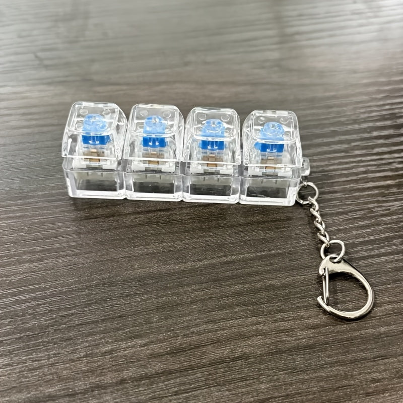 Mini Mechanical Keyboard Fidget Toy – Clicky Keychain