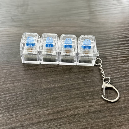 Mini Mechanical Keyboard Fidget Toy – Clicky Keychain