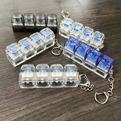 Mini Mechanical Keyboard Fidget Toy – Clicky Keychain