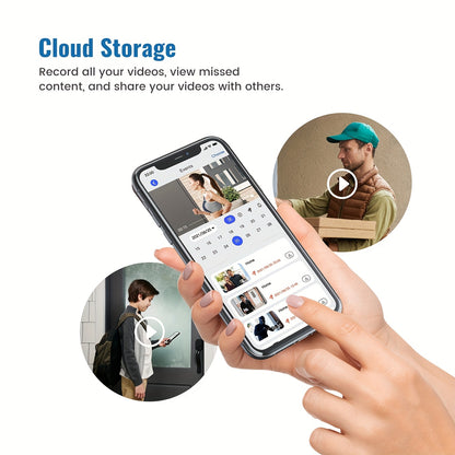 1080P Smart Video Doorbell Camera with 2-Way Audio