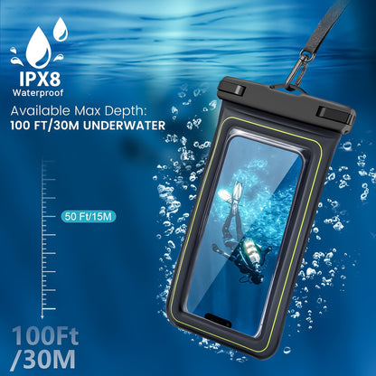 Waterproof Floating Phone Case – IPX8 Pouch with Lanyard