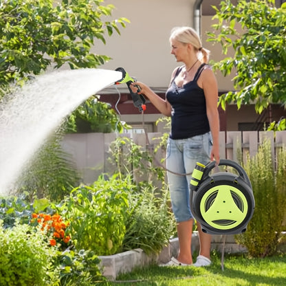 20m Portable Garden Hose Reel with Spray Nozzle