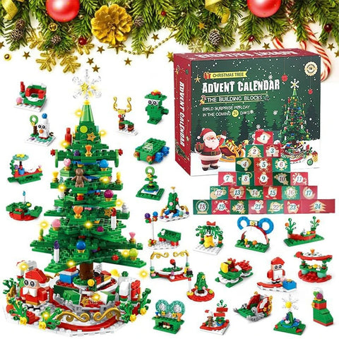 Advent Calendar Kids Christmas Tree Building Blocks