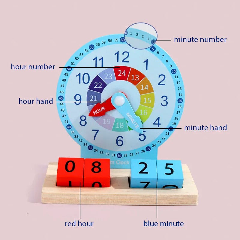 Children Montessori Clock Educational Toys