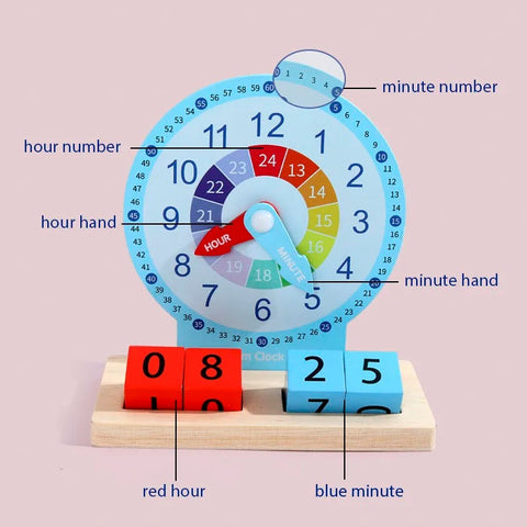 Children Montessori Clock Educational Toys